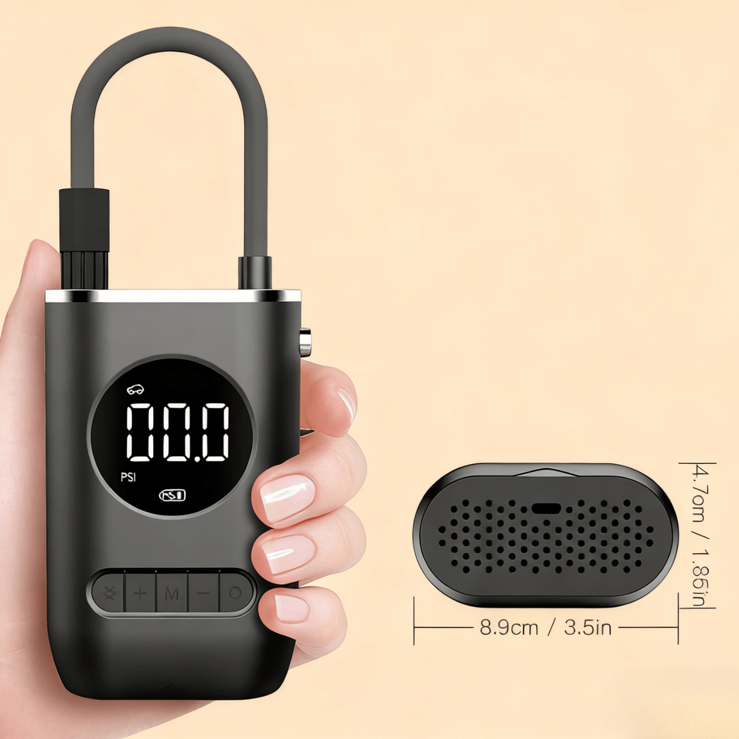 Mini Portable Electric Bike Tire Inflator Pump