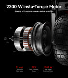NAVEE XT5 Pro Electric Scooter｜Off-road Tire｜Damping Arm™ Suspension｜2200W｜IPX6｜46.6miles