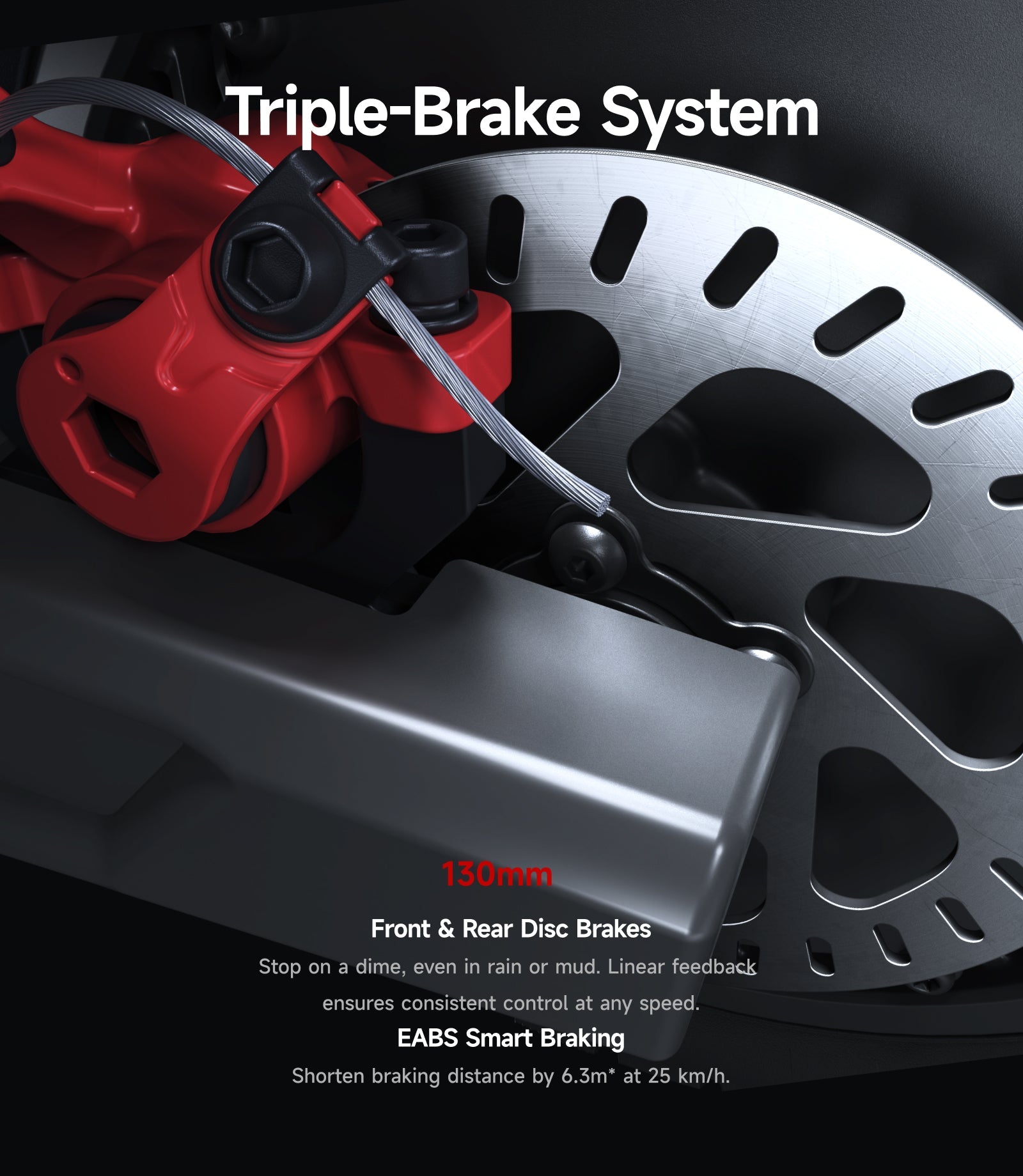 NAVEE XT5 Pro Electric Scooter｜Off-road Tire｜Damping Arm™ Suspension｜2200W｜IPX6｜46.6miles