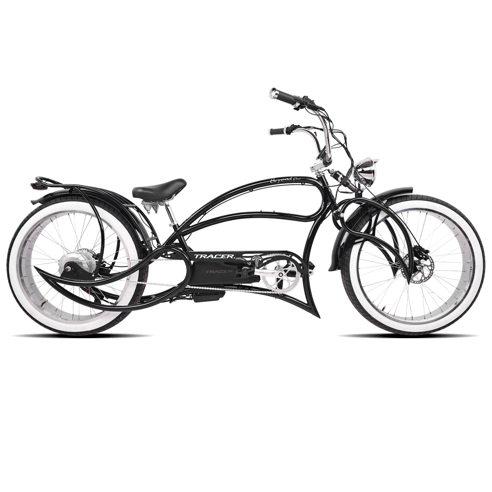 Tracer Beyond Pro 800W/1000W 26" Classic Stretch Chopper EBike