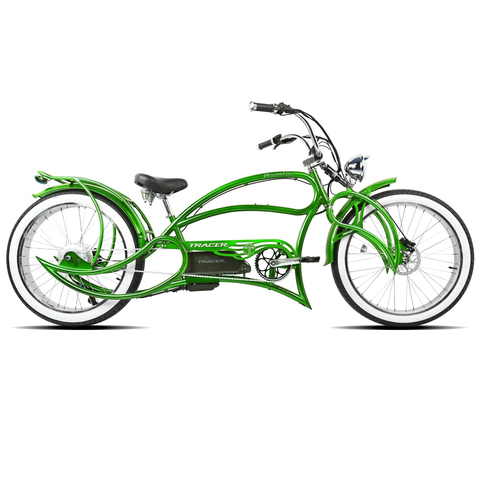 Tracer Beyond Pro 800W/1000W 26" Classic Stretch Chopper EBike