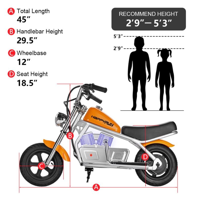 Happyrun Pulse 11 size reference
