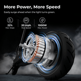 NAVEE GT3 Max Electric Scooter｜Dual Spring Shock Suspension｜46.6miles Eco-range｜1000W