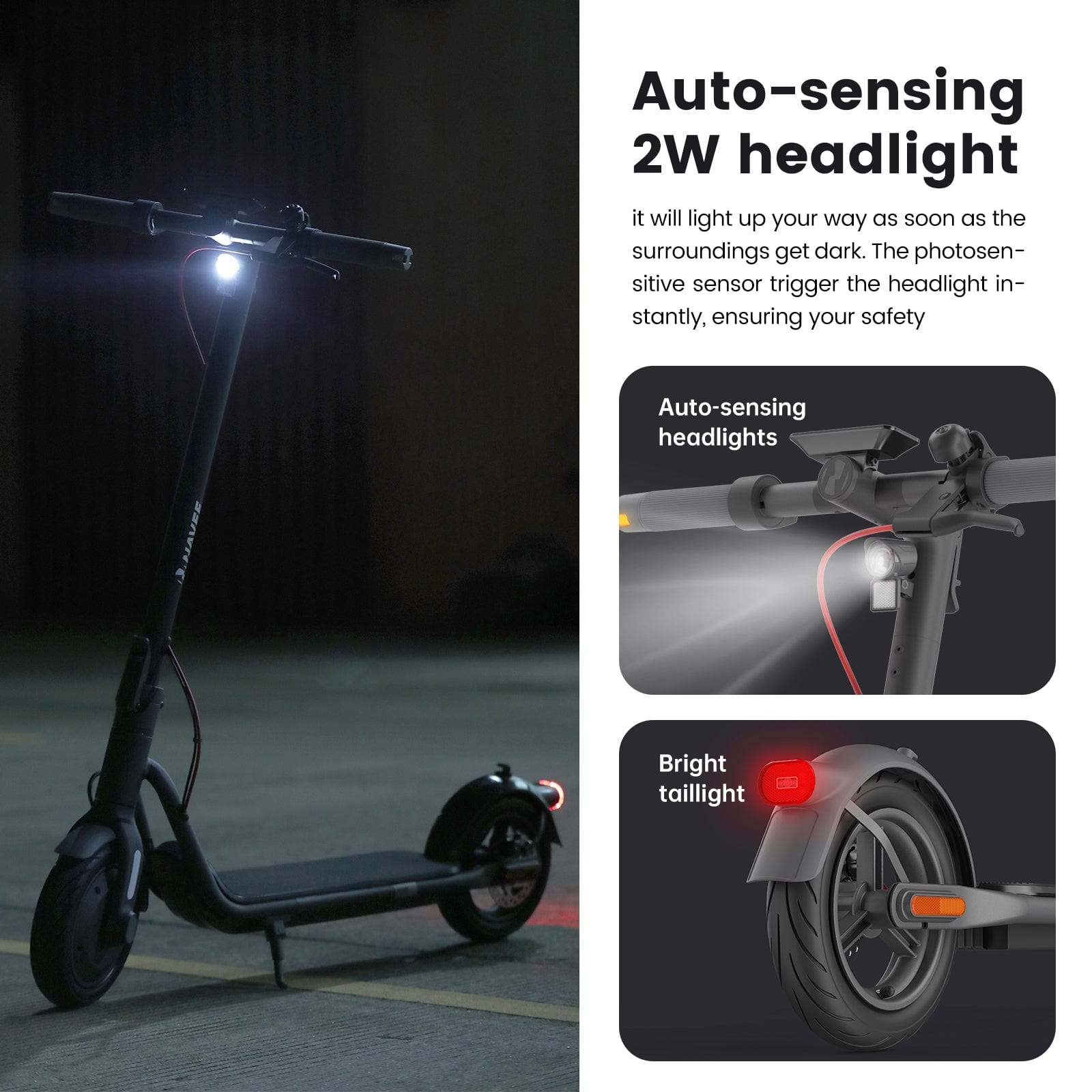 NAVEE V25 Pro Electric Scooter｜Rotatable Handlebar｜20mph Max Speed｜600W｜Smart App