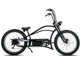Tracer Tracker DS7 e-bike in matte black, side view