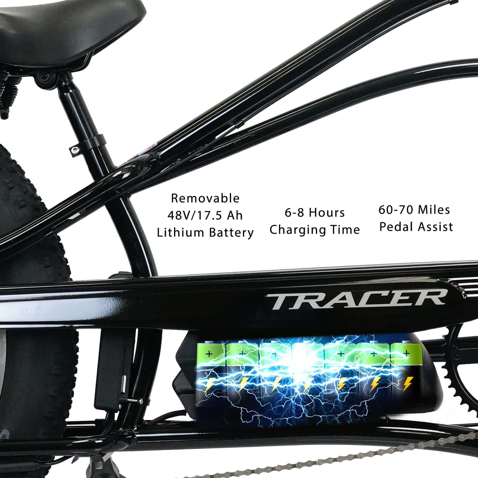 Tracer Tracker DS7 e-bike, front view