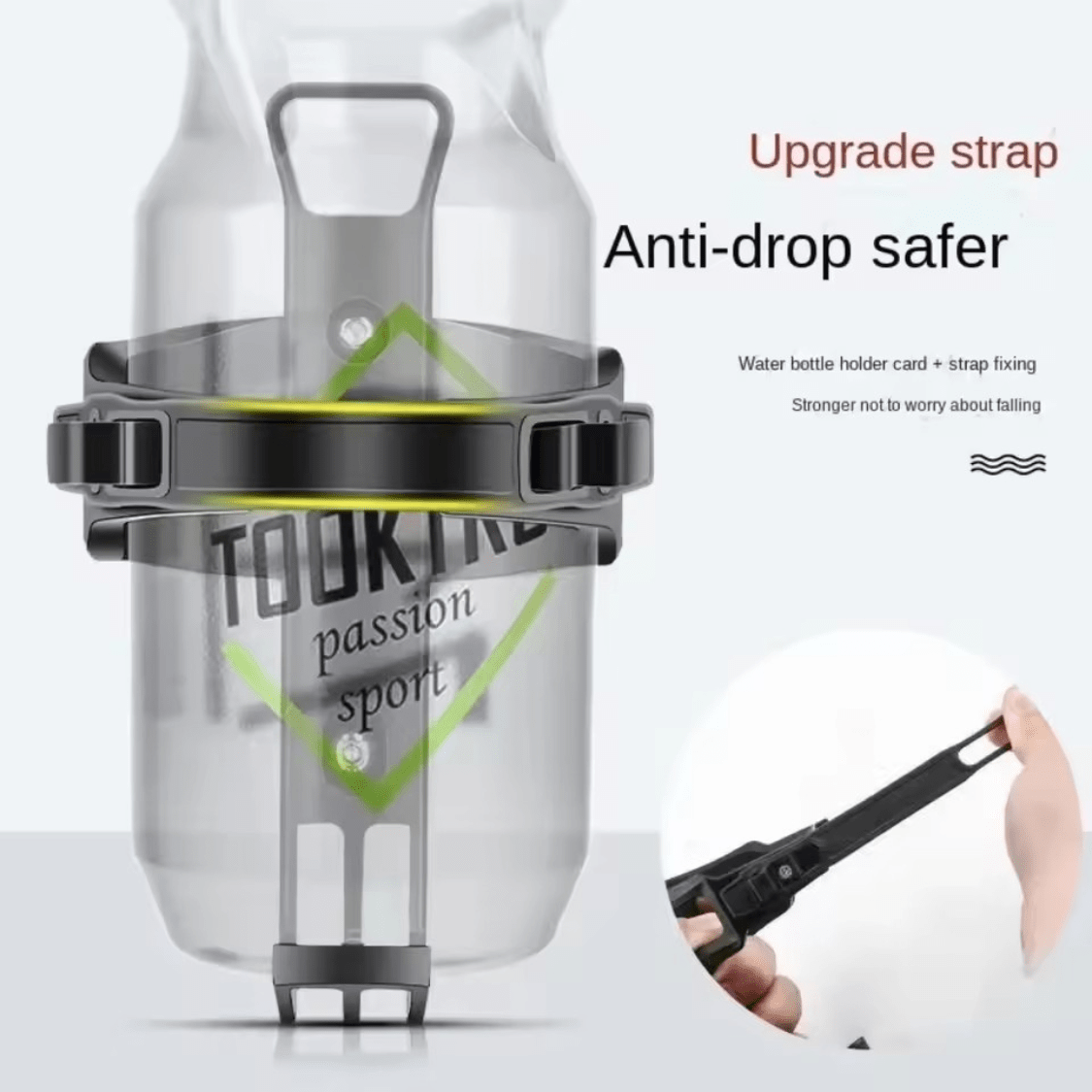 Vanpowers 360° Rotatable E-Bike Water Bottle Holder